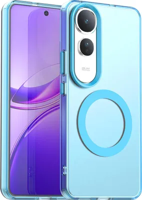 Obrázek produktu pro Magnetické pouzdro pro Vivo V50 Lite 5G, tenké matné průsvitné nárazuvzdorné pouzdro Modrý