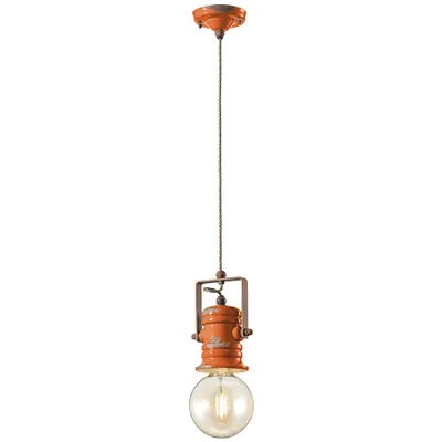 Zdjęcie produktu dla Ferroluce Urban lampa wisząca pomarańczowa okrągła