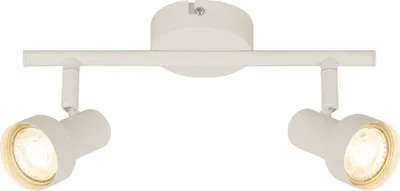 Produktbild von Briloner Deckenlampe Schwenkbar 27,5cm GU10 Fassung max. 9W 2-flammig Altweiß - Deckenstrahler Wohnzimmer Flur Küche Büro