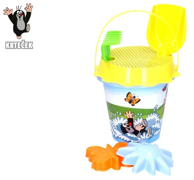 Produktbild von Sandspielzeug-Set „Krtek“ 1,5 l, blau