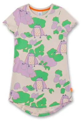 Produktbild von Sanetta Mädchen-Nachthemd kurzarm beige Frosch 92