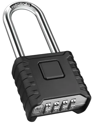 Image de Cadenas de combinaison robuste avec 4 chiffres et conception résistante aux intempéries