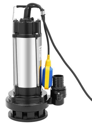 Immagine prodotto di Pompa per acque sporche in acciaio inossidabile - Pompa sommergibile - 1500 W - 36.000 litri/ora - Portata massima di 22 metri - 220 V - Interruttore a galleggiante con accensione e spegnimento automatici - Colore: nero
