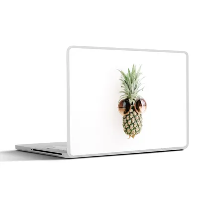 Produktbild von MuchoWow® Laptop Aufkleber Sticker Cover Ananas - Sonnenbrille - Tropisch 30x22 cm - Laptop-Sticker