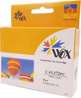 Zdjęcie produktu dla Tusz Wox Photo Cyan Canon PGI72PC zamiennik 6407B001 PGI-72PC