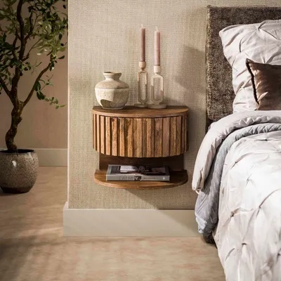 Produktbild von Hoyz Collection – Nachttischablage – Beige – 35 x 40 x 30 cm