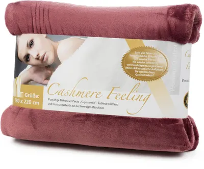 Produktbild von Gözze Premium Cashmere-Feeling Decke beere 180x220 cm