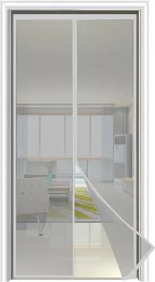 Productafbeelding van Magneet Vliegengaas voor Vensterdeur - 70 x 200 cm, Grijs, Muggenbescherming met Muggennetten