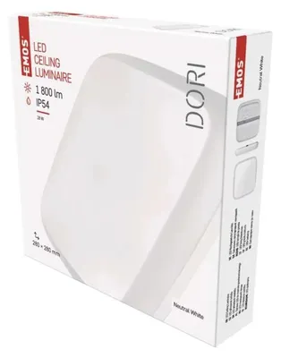 Immagine prodotto di EMOS Apparecchio LED DORI 28 x 28 cm, 18 W, bianco neutro, IP54, ZM4313