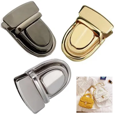 Drehverschluss-Set, 6 Stück, Push-Lock, für Taschen, DIY
