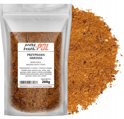 Zdjęcie produktu dla PRZYPRAWA HARISSA 200g Kuchnia Arabska Aromatyczna mieszanka ziół Kol-Pol