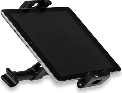 Produktbild von HEYNER® Tablethalter Auto Kopfstütze 4,7-13 Zoll 360° drehbar verstellbar Universal Tablet Smartphone Halterung Kopfstützenhalter Kfz-Kopfstützen