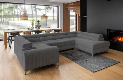 Produktbild von Couchgarnitur Ecksofa Louis U-Form mit Schlaffunktion und Bettkasten