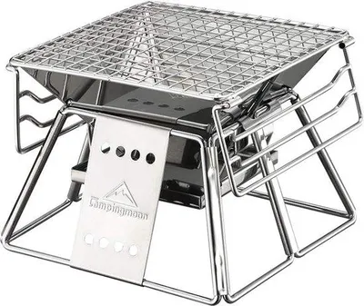 Produktbild von Famanu Campinggrill - Tragbar, Höhenverstellbar, Robustes Material