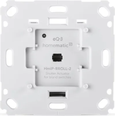 Zdjęcie produktu dla Siłownik do rolet Homematic IP Smart Home do przełącznika marki, cyfrowe sterowanie 1 roletą za pomocą aplikacji, Alexa i Google Assistant, inteligentna modernizacja rolet elektrycznych, 151322A0