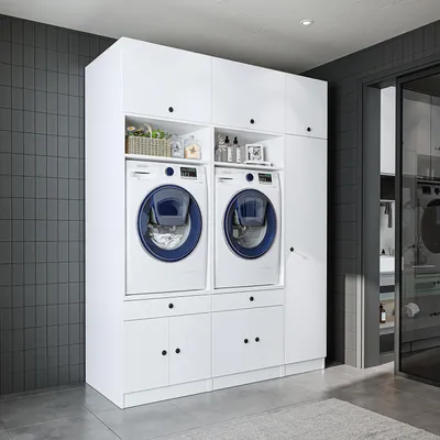 Produktbild von Roomart SERIE 1 Schrankwand 179 cm breit, Weiß