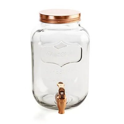 Produktbild von Getränkedispenser Quid Habitat Kupfer mit Deckel Glas 4 L