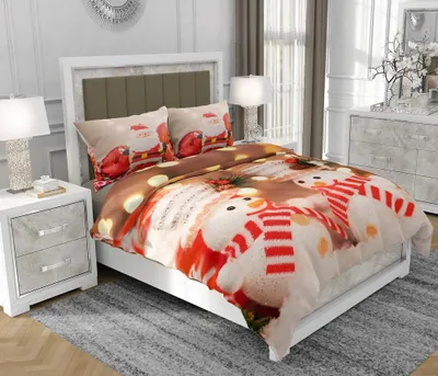 Obrázok produktu pre Obliečky 200x220 cm + 2x70x80 cm, 3-dielna súprava, 100% bavlna (bavlnený satén), zips, viacfarebná - SOVIO | So.8003