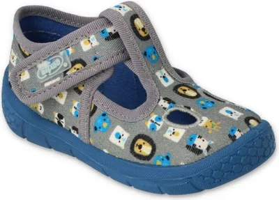 Produktbild von Stiefeletten Befado Honey 533P020 blaue Tiere flexibel leicht, Klettverschluss