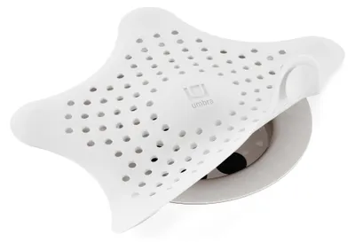 Produktbild von Umbra Starfish Haarfänger, Silikon, 16,5 cm Durchmesser, Weiss