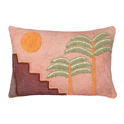 Produktbild von Furn - bestickt - Kissenhülle "Moloko" RV3484 (60 cm x 40 cm) (Rosa Sonnenuntergang)