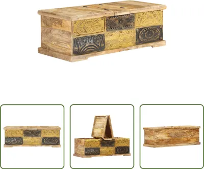 Produktbild von The Living Store Couchtisch 100 x 50 x 35 cm Massivholz Mango