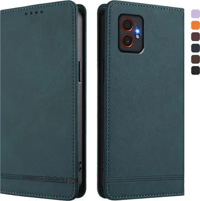 Produktbild von Hülle für Samsung Galaxy Xcover7 Pro, Retro Kunstleder Ständer Klapphülle mit Kartenfächer und Magnetische Grün