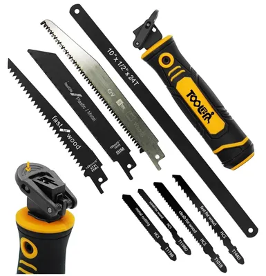 Immagine prodotto di Set di seghe per metallo - Set di seghe manuali con 8 lame intercambiabili, manico ergonomico