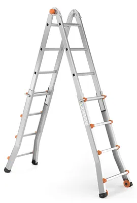 Produktbild von RMBO Mehrzweckleiter, Schiebeleiter 3,98 m lang, Anlegeleiter, Max. Belastung 150 kg, Leiter EN 131.6