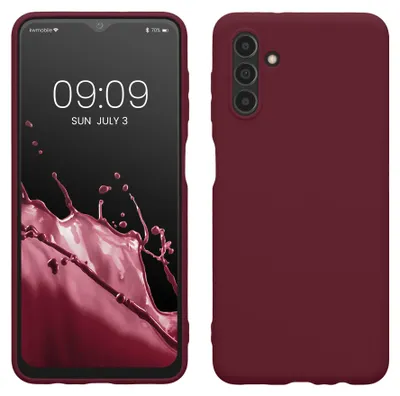 Produktbild von kwmobile Handyhülle für Samsung Galaxy A04s Hülle - TPU Case - Kabelloses Laden - Schutzhülle Cover in Bordeaux Violett