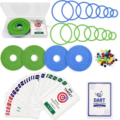 Imagen del producto de Juego de dardos que incluye 192 variaciones de juego, 24 dardos, fieltro y todo lo necesario para jugar