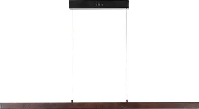 Produktbild von Lucande LED-Hängelampe Nihalo, walnuss, 122 cm, dimmbar, CCT