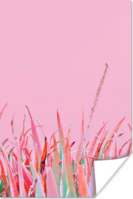 Produktbild von MuchoWow® Poster Sommer - Pflanzen - Pastell 120x180 cm - Kunstposter