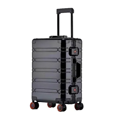 Produktbild von Aluminiumkoffer Trolley 77 cm Hartschalenkoffer Schwarz bei Bowatex