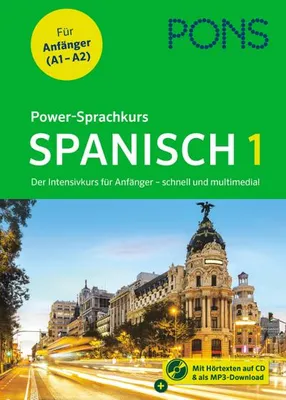 Produktbild von PONS Power-Sprachkurs Spanisch 1, m. Audio-CD u. Online-Te