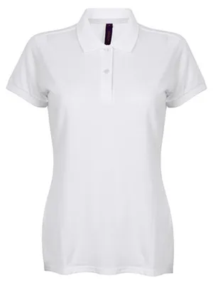Produktbild von Henbury H102 | Damen Microfine-Piqué Polo Shirt / - Farbe: White - Größe: M