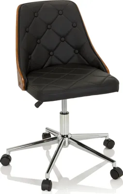 Produktbild von hjh OFFICE Home Office Bürostuhl CENCA Schreibtischstuhl ohne Armlehnen Kunstleder Drehstuhl