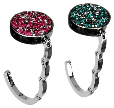 Produktbild von Faltbare Handtaschenhaken, 2 Stück Metall Tischhalter für Handtaschen