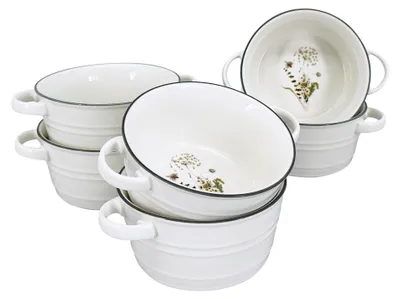 Zdjęcie produktu dla Porcelanowa miska na kompot Nostalgie Meadow, 12 cm, zestaw 6 sztuk