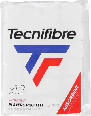 Obrázok produktu pre Tecnifibre Players Pro Feel Overgrip 12 kusov White White One Size