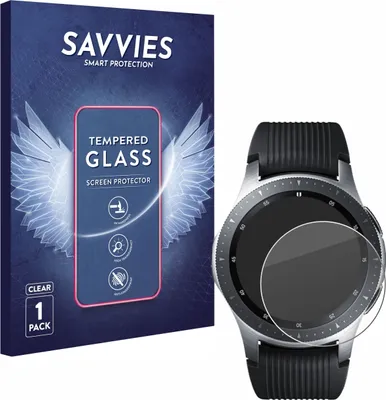 Produktbild von Savvies Schutzglas für Samsung Galaxy Watch (46 mm) Displayschutz 9H Glas klar transparent