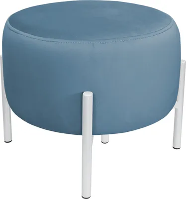 Obrázok produktu pre WILFRED MG VELVET taburetka, tmavomodrá/biela