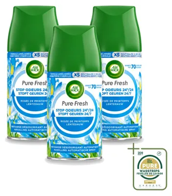 Produktbild von 3 x Air Wick Freshmatic Nachfüller Pure Frühlingstau 250 ml - Vorratspackung - 3 Stücke
