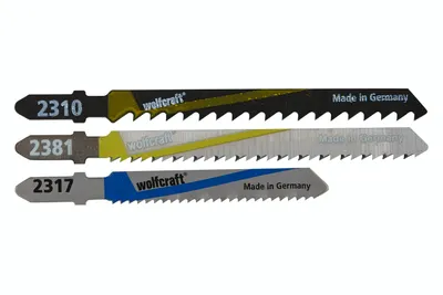 Zdjęcie produktu dla 3 brzeszczoty Wolfcraft - uchwyt T WOLFCRAFT