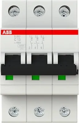 Produktbild von LS-Schalter, 6kA, C, 13A/3pol, 3TE, 1 Stk.