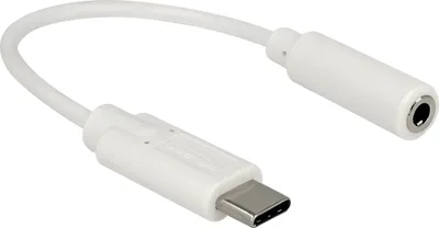 Obrázok produktu pre Adaptér Delock audio USB Type-C™ zástrčka > jack zásuvka 14 cm biely