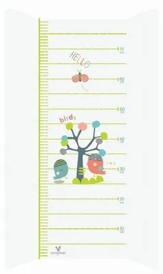Produktbild von Cangaroo Wickelauflage 50 x 80 cm Hello, seitlicher Rand, integriertes Maßband