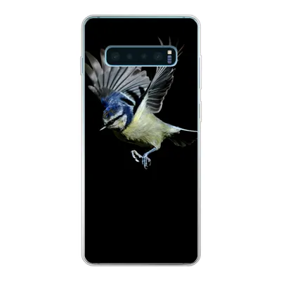 Produktbild von MuchoWow® Handyhülle Schutzhülle Hülle für Samsung Galaxy S10 Plus Vogel - Federn - Porträt Silikon Softcase Handy Hülle - Schutzhülle