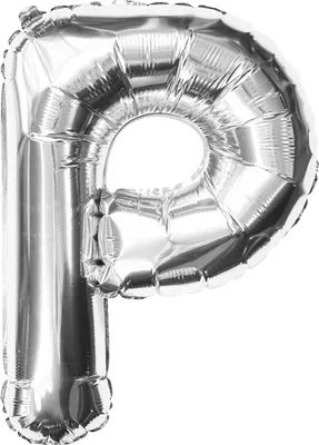 Produktbild von Oblique Unique Folien Luftballon Buchstabe P Geburtstag Silber Hochzeit Party Deko Ballon - silber