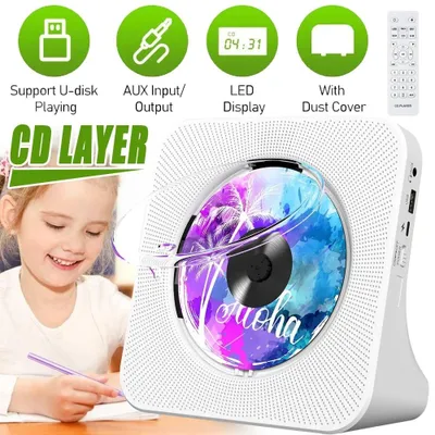 Produktbild von Bluetooth 5.0 LCD-Display CD Player mit Lautsprecher Boombox HIFI-Lautsprecher